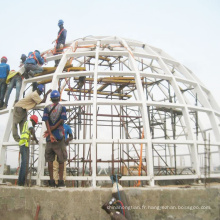 Toit incurvé structurel préfabriqué à grande portée